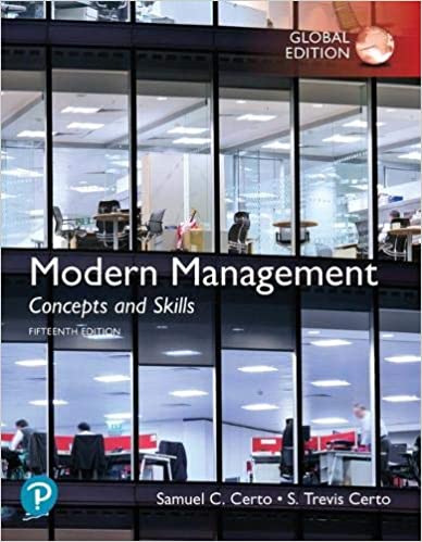 Modern Management:  Concepts and Skills, Global Edition (15th Edition) - Original PDF